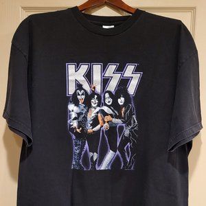 KISS Vintage Original Retro Rock & Roll Band Shirt XXL Ace Peter Gene Paul